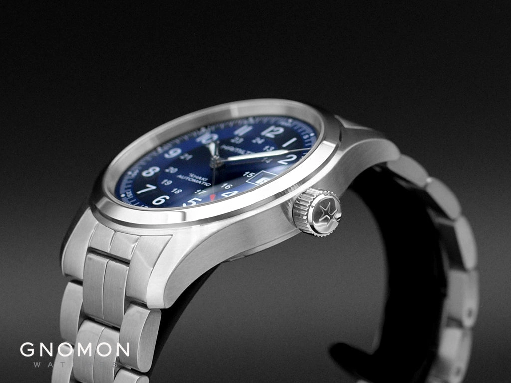 Khaki Field Automatic 38 Blue - Bracelet Ref. H70455140