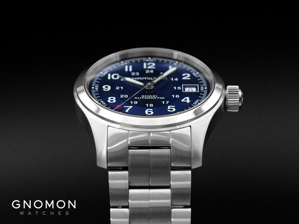 Khaki Field Automatic 38 Blue - Bracelet Ref. H70455140