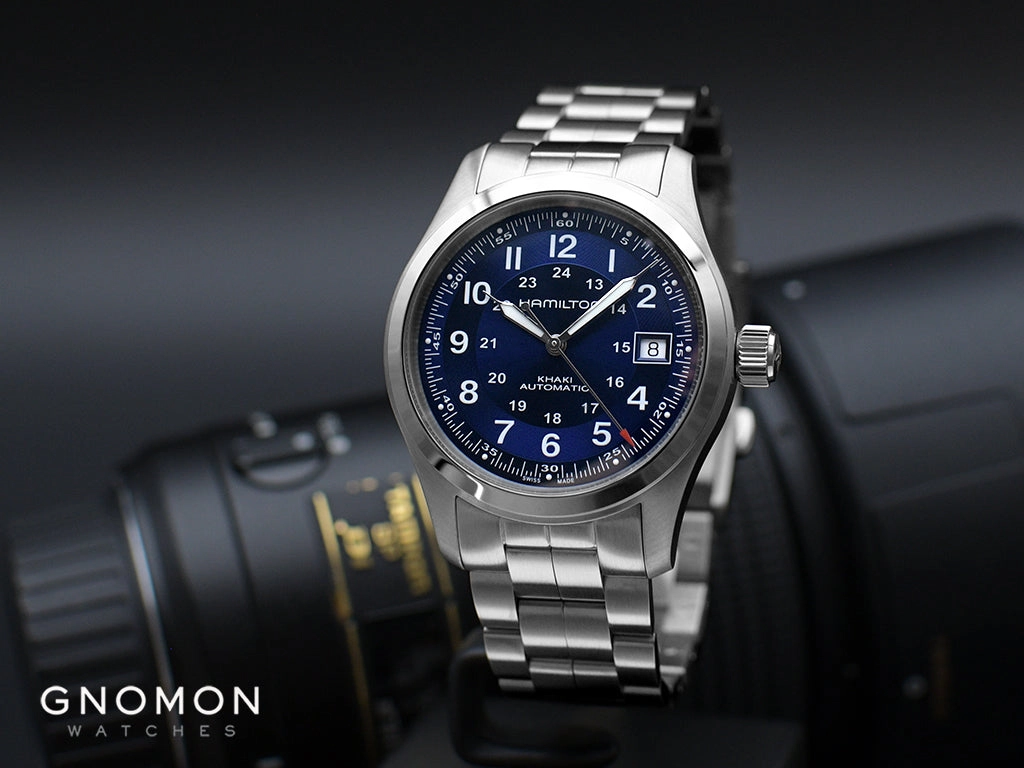 Khaki Field Automatic 38 Blue - Bracelet Ref. H70455140