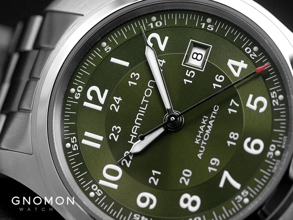 Khaki Field Automatic 38 Green - Bracelet Ref. H70455160