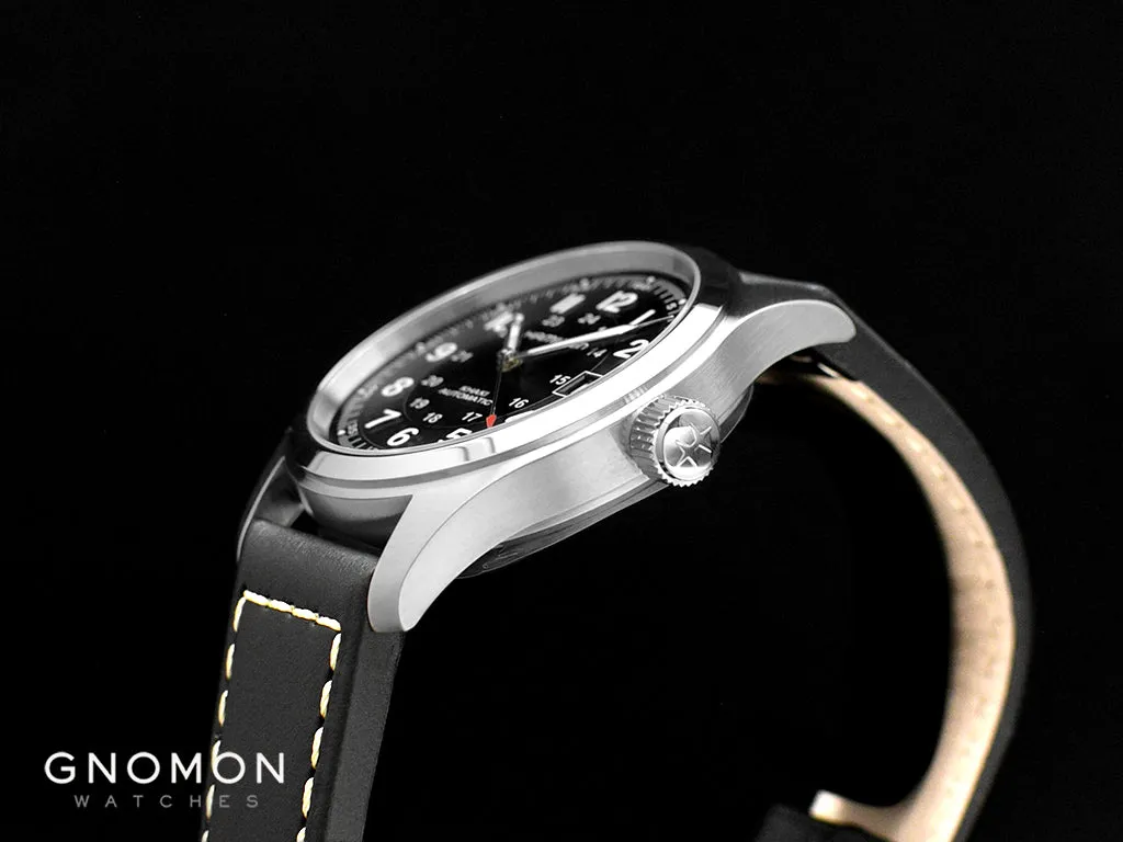 Khaki Field Automatic Black 38 - Black Leather Ref. H70455733