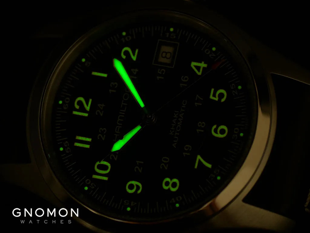 Khaki Field Automatic Black 38 - Black Leather Ref. H70455733