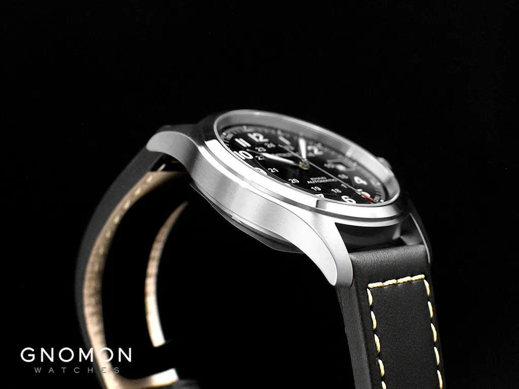 Khaki Field Automatic Black 38 - Black Leather Ref. H70455733