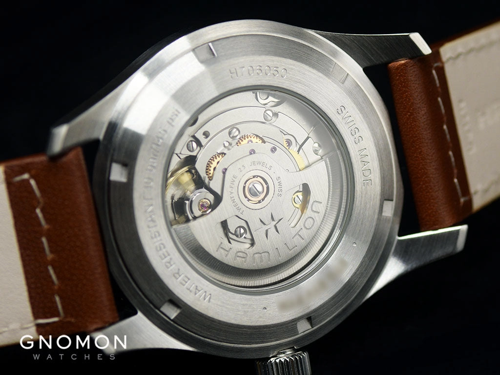 Khaki Field Automatic Black 42 - Brown Leather Ref. H70555533