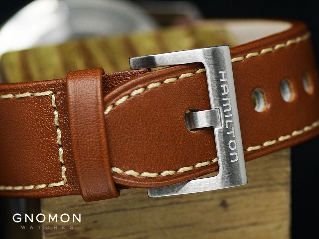 Khaki Field Automatic Black 42 - Brown Leather Ref. H70555533