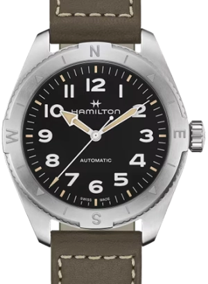 Khaki Field Expedition Auto 41 Black - Leather Ref. H70315830