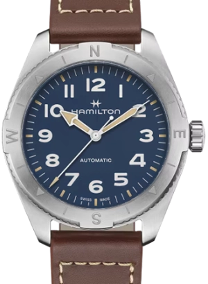 Khaki Field Expedition Auto 41 Blue - Leather Ref. H70315540