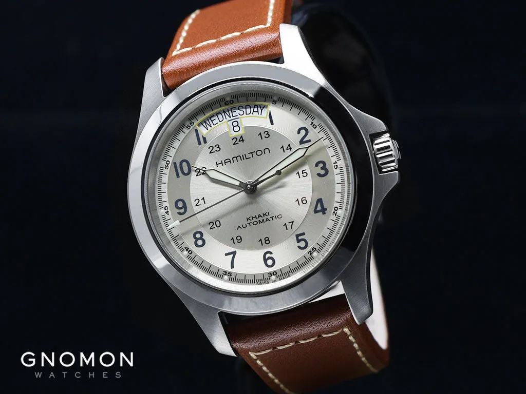 Khaki Field King Auto Silver - Leather Ref. H64455523