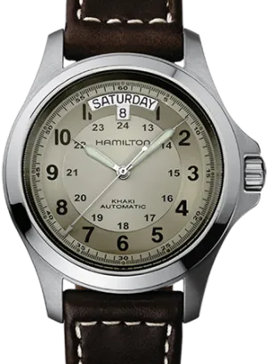 Khaki Field King Auto Silver - Leather Ref. H64455523