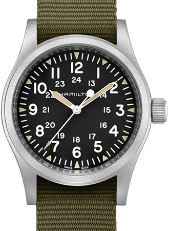 Khaki Field Mechanical Handwinding Black 38 Ref. H69439931