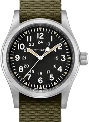Khaki Field Mechanical Handwinding Black 38 Ref. H69439931