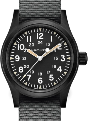 Khaki Field Mechanical Handwinding Black PVD 38 Ref. H69409930