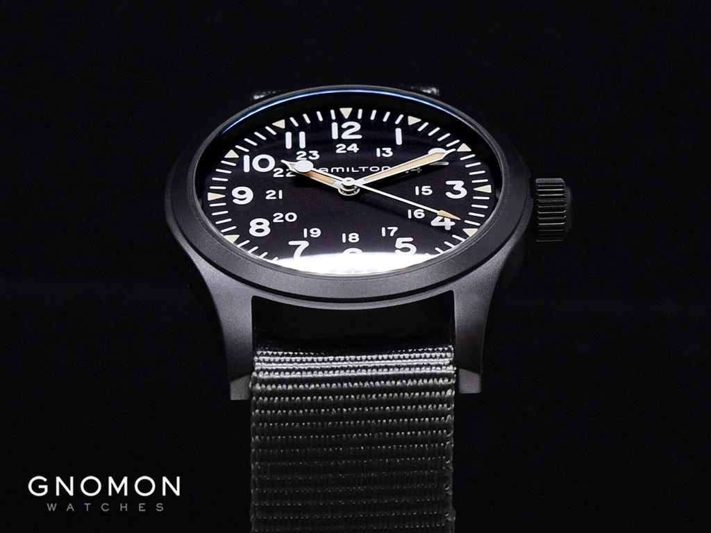 Khaki Field Mechanical Handwinding Black PVD 38 Ref. H69409930