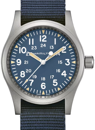 Khaki Field Mechanical Handwinding Blue 38 Ref. H69439940