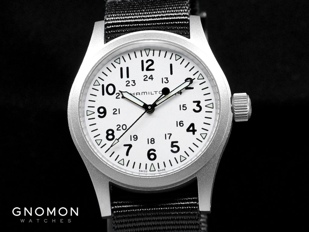 Khaki Field Mechanical Handwinding White 38 - Black Nylon Strap Ref. H69439910