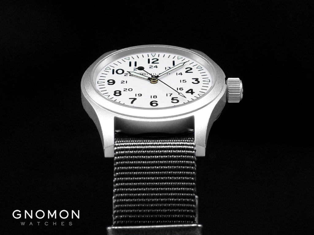 Khaki Field Mechanical Handwinding White 38 - Black Nylon Strap Ref. H69439910