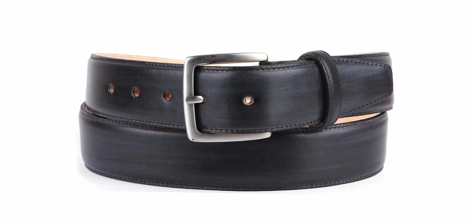 Leather Belt Grey
