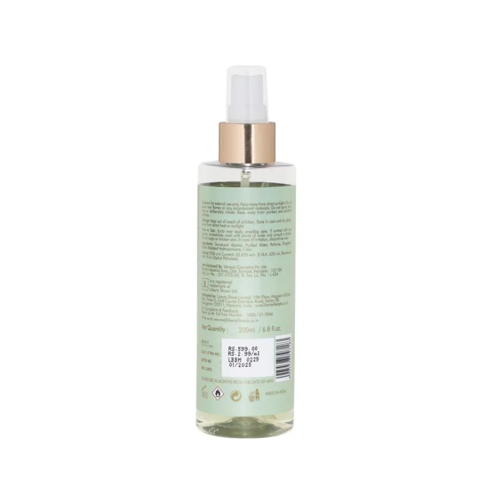 Liberty Luxury Bliss Body Mist for Men & Women Long Lasting Aquatic Fragrance Travel Friendly Perfume Body Spray Crafted in France 200ml