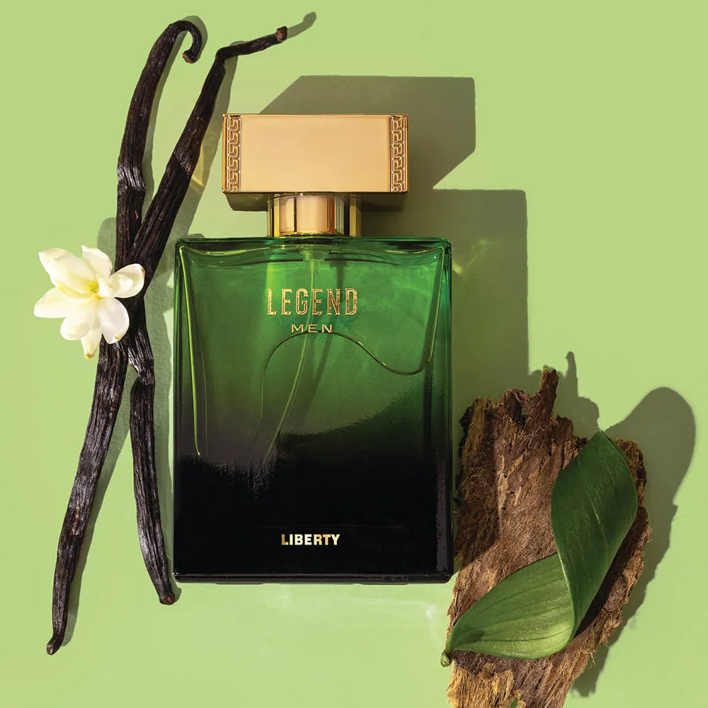 Liberty Luxury Legend Perfume for Men (100ml/3.4Oz), Eau de Toilette (EDT), Crafted in France, Long Lasting Smell, Oriental & Woody notes