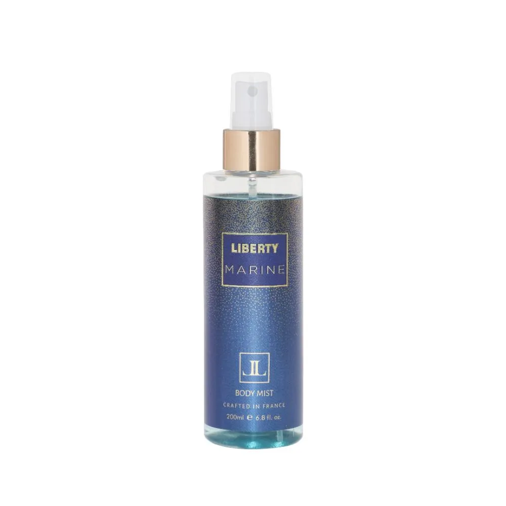 Liberty Luxury Marine Body Mist for Men & Women Long Lasting Aquatic Fragrance Travel Friendly Perfume Body Spray Crafted in France 200ml