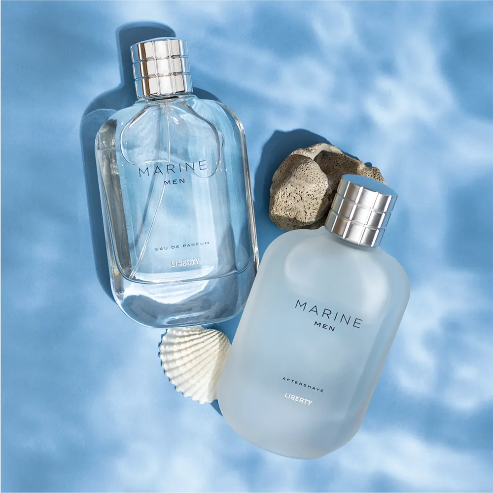 Liberty Luxury Marine Perfume for Men (100ml/3.4Oz), Eau De Parfum (EDP), Crafted in France, Long Lasting Smell, Fresh & Aquatic notes.