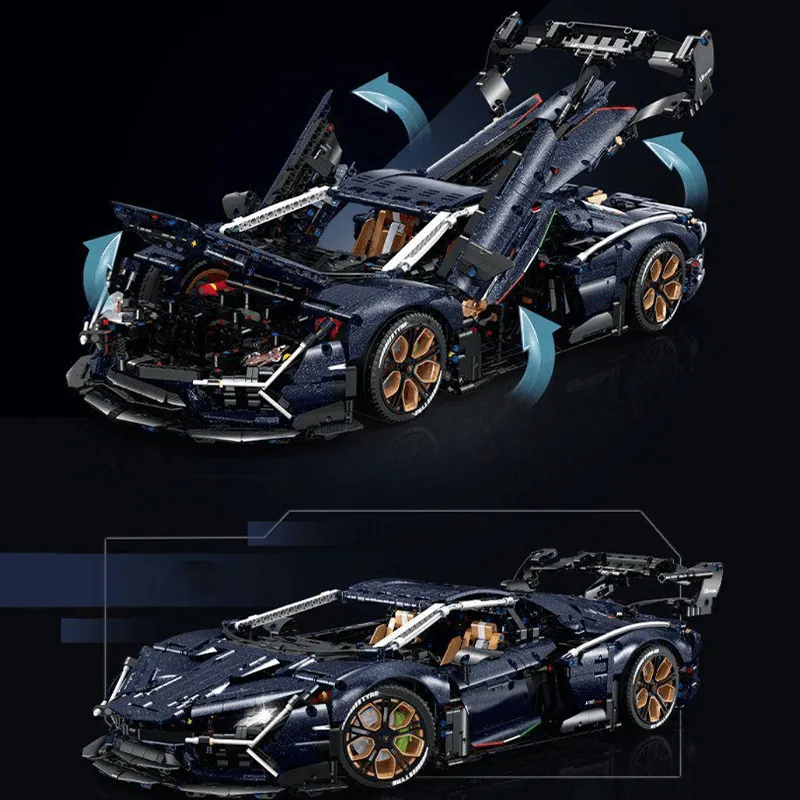 Limited Edition Flake Paint Supercar 4105pcs
