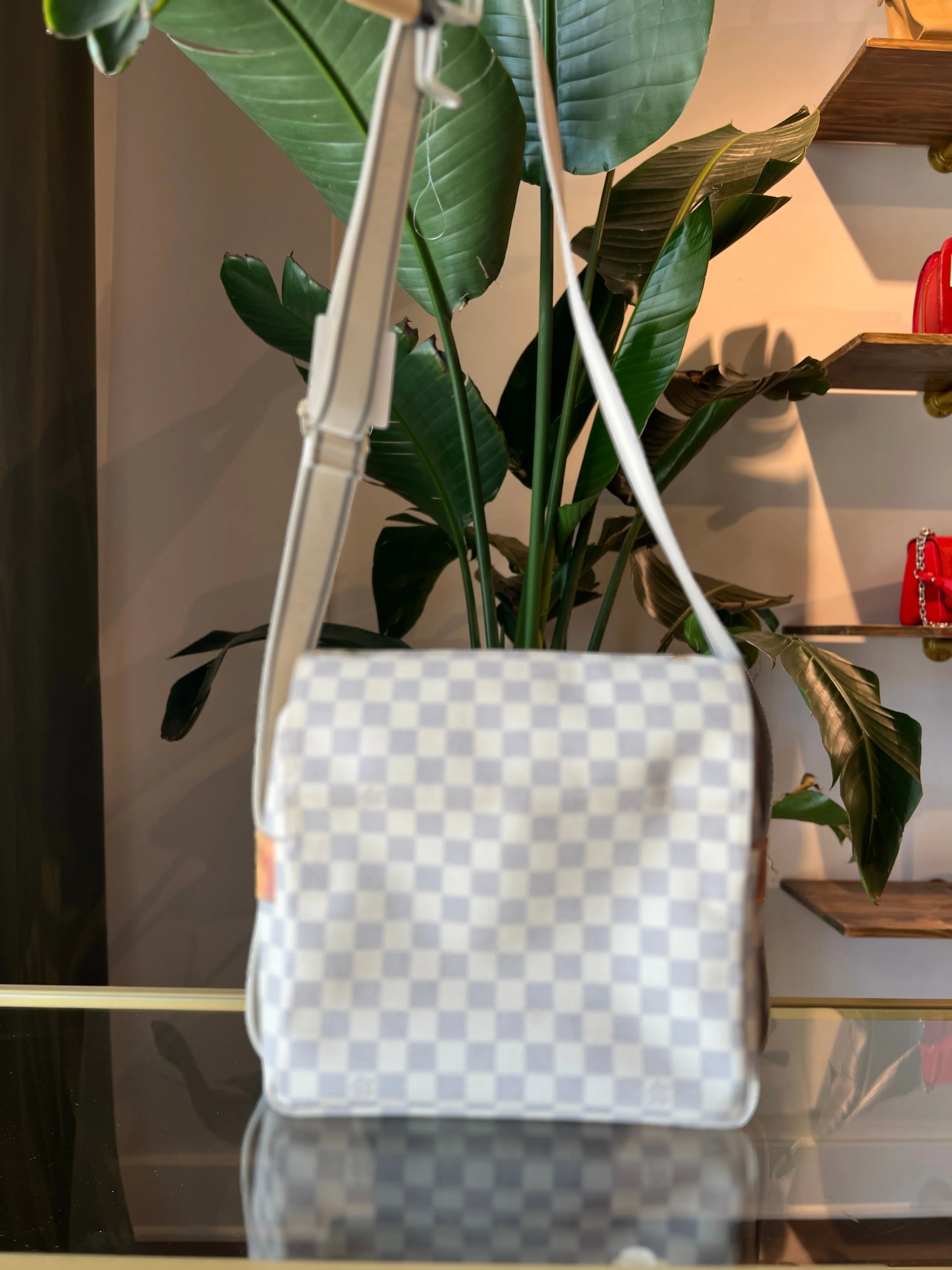 LOUIS VUITTON Naviglio Damier Azur Shoulder Bag