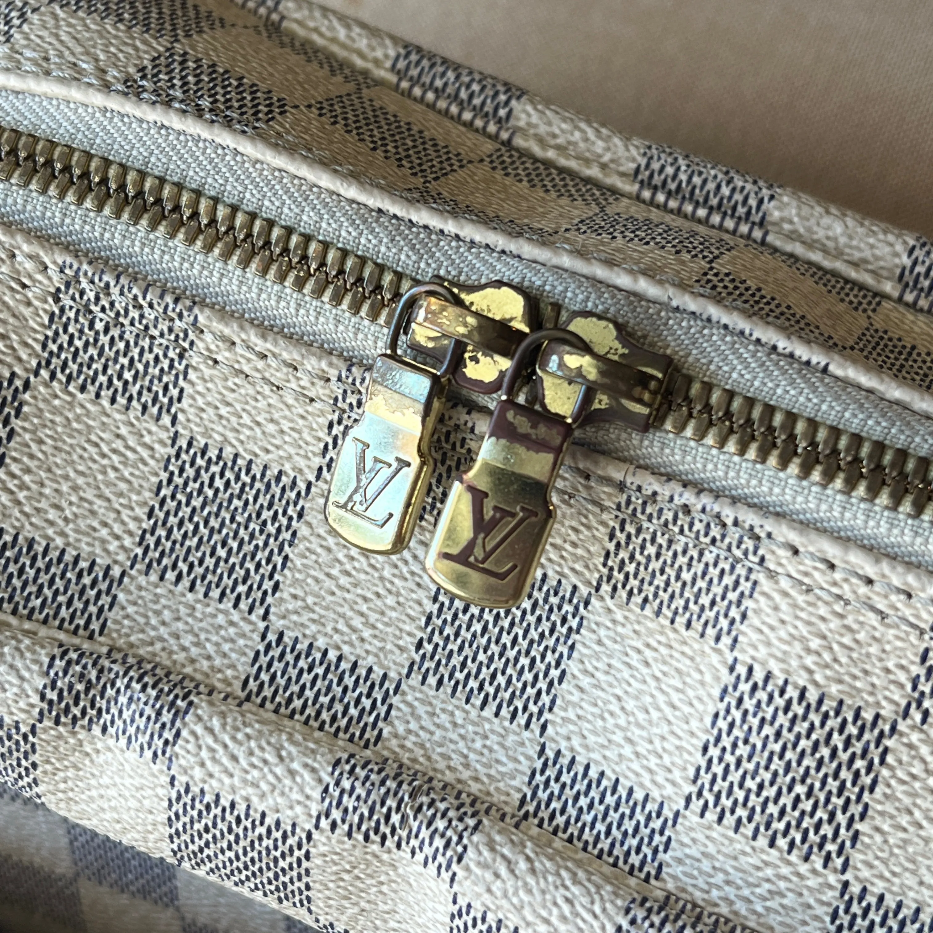 LOUIS VUITTON Naviglio Damier Azur Shoulder Bag