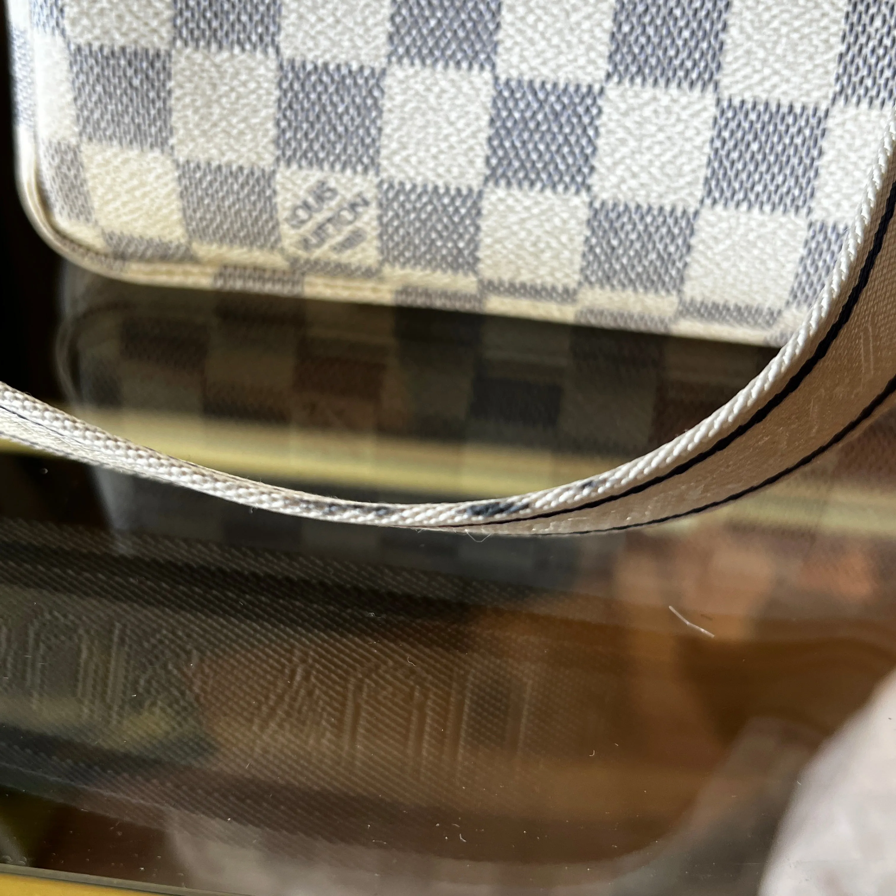 LOUIS VUITTON Naviglio Damier Azur Shoulder Bag
