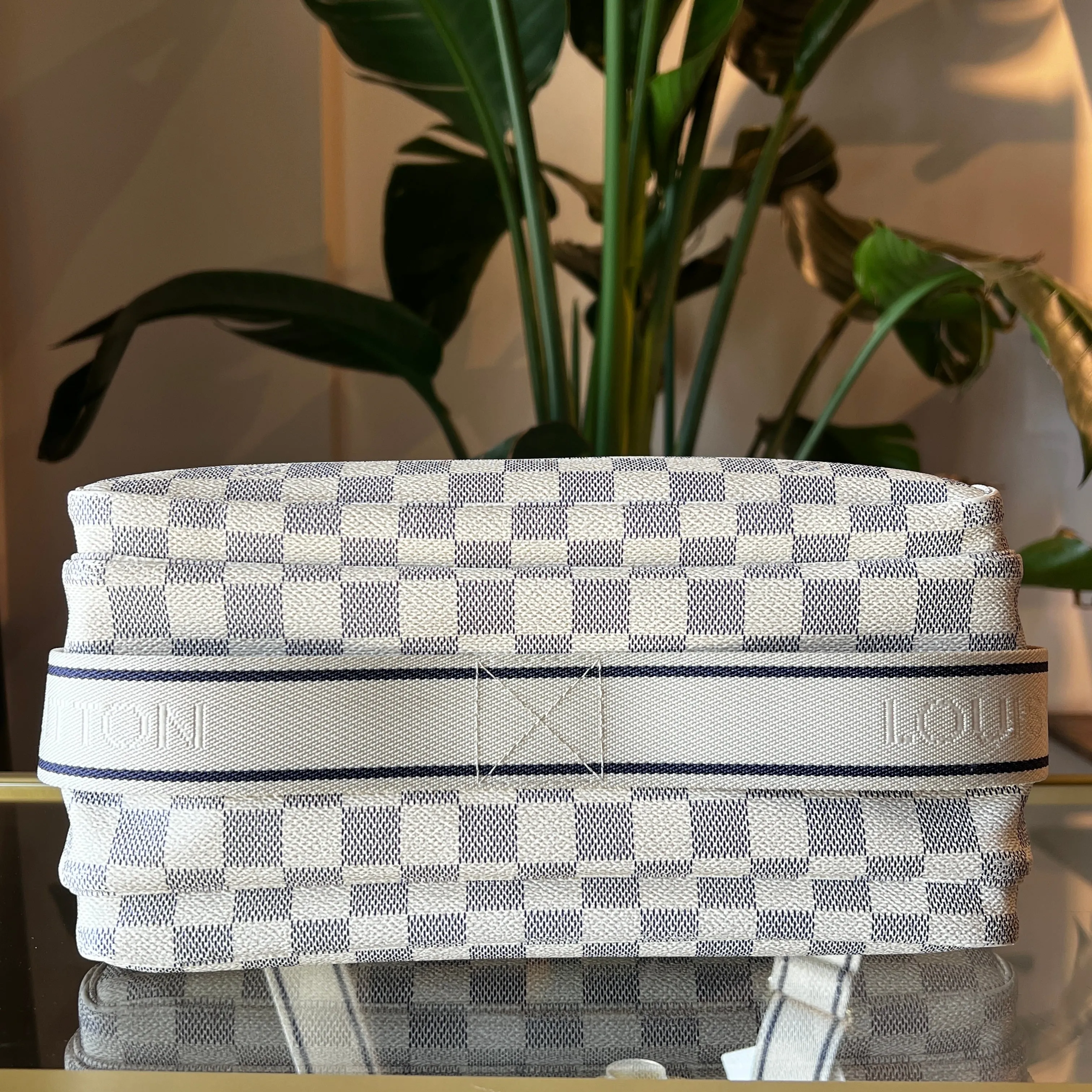 LOUIS VUITTON Naviglio Damier Azur Shoulder Bag