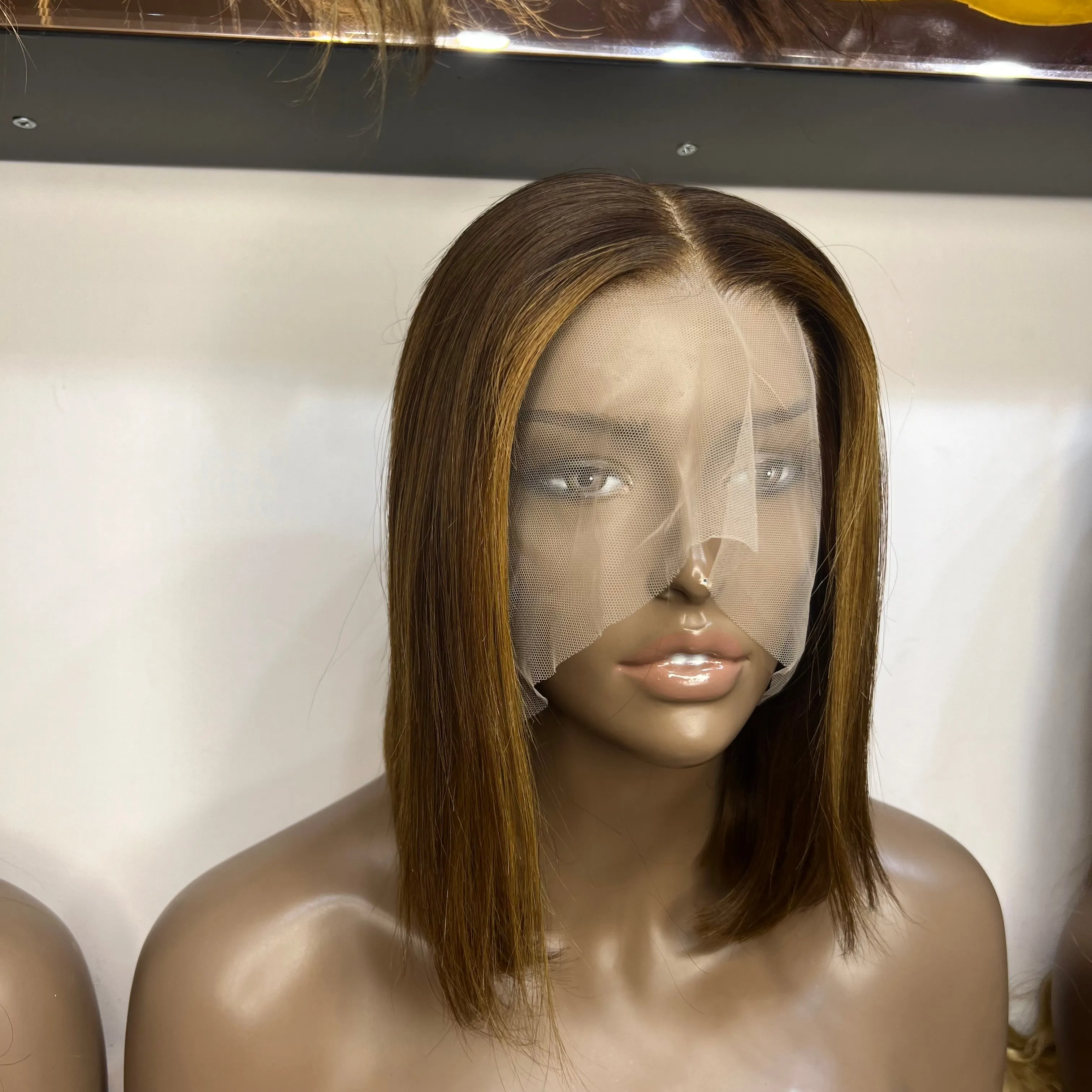 Luxury Brown Custom Colour - 10" inch Frontal Lace Wig - HD Lace 175