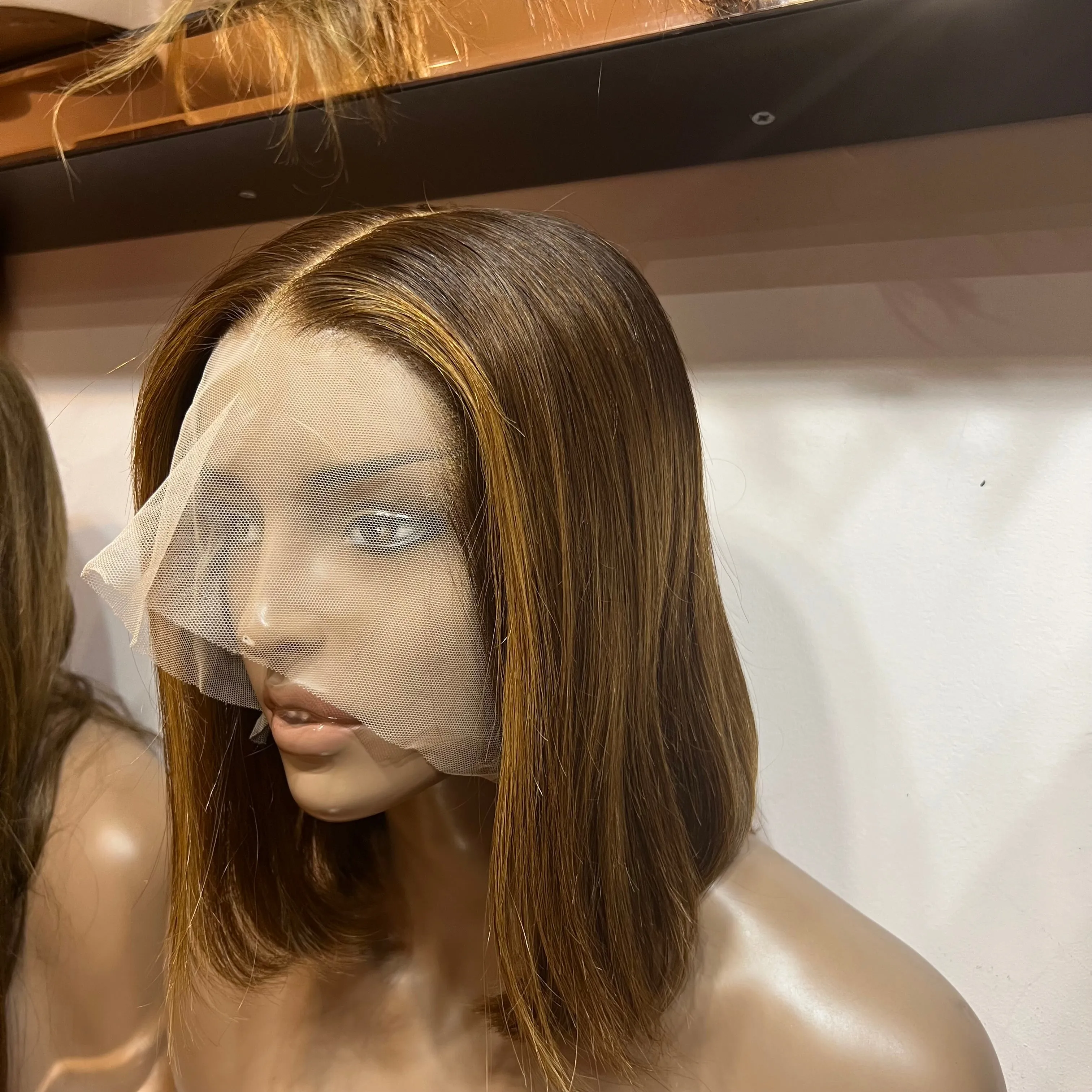 Luxury Brown Custom Colour - 10" inch Frontal Lace Wig - HD Lace 175