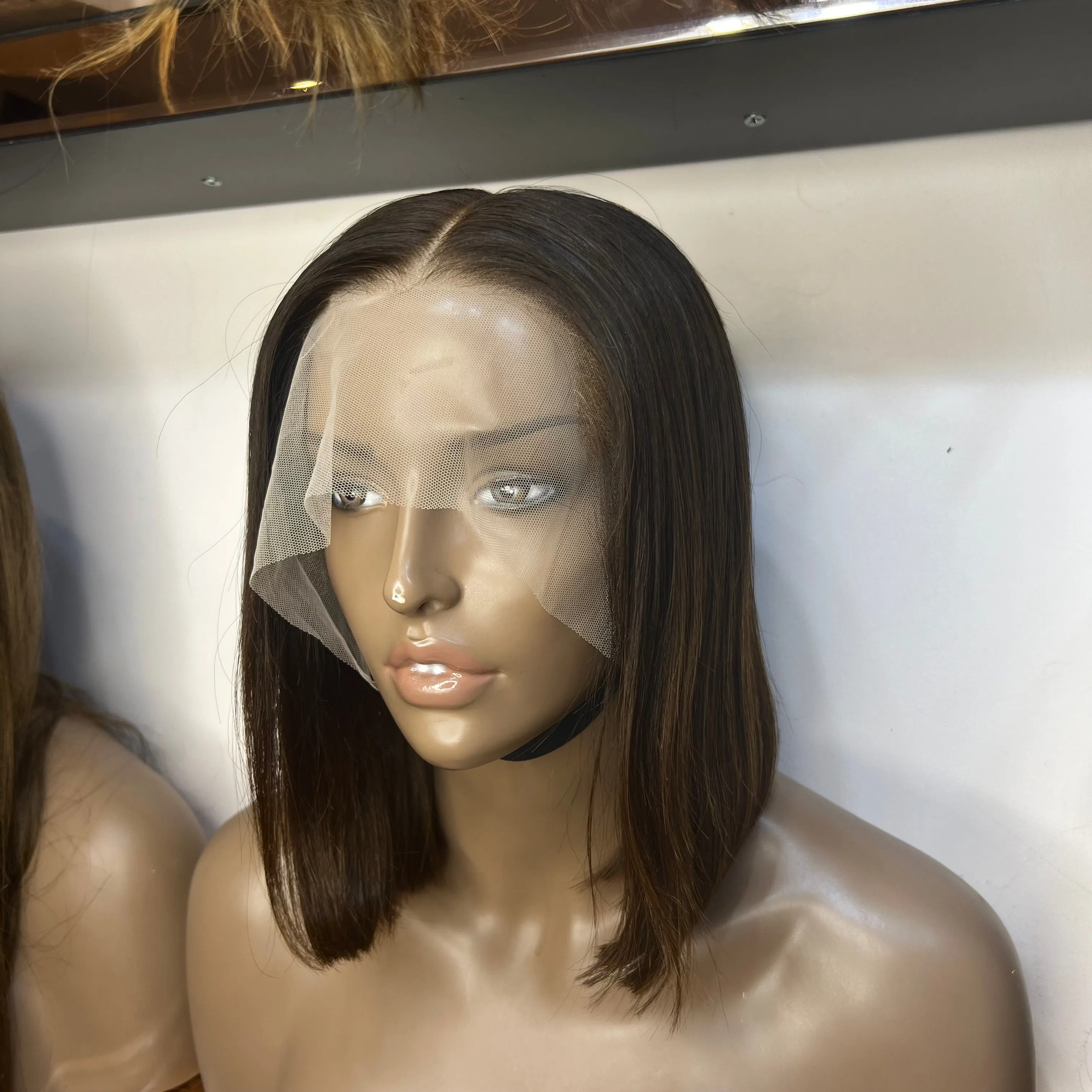 Luxury Brown Custom Colour - 10" inch Frontal Lace Wig - HD Lace 42