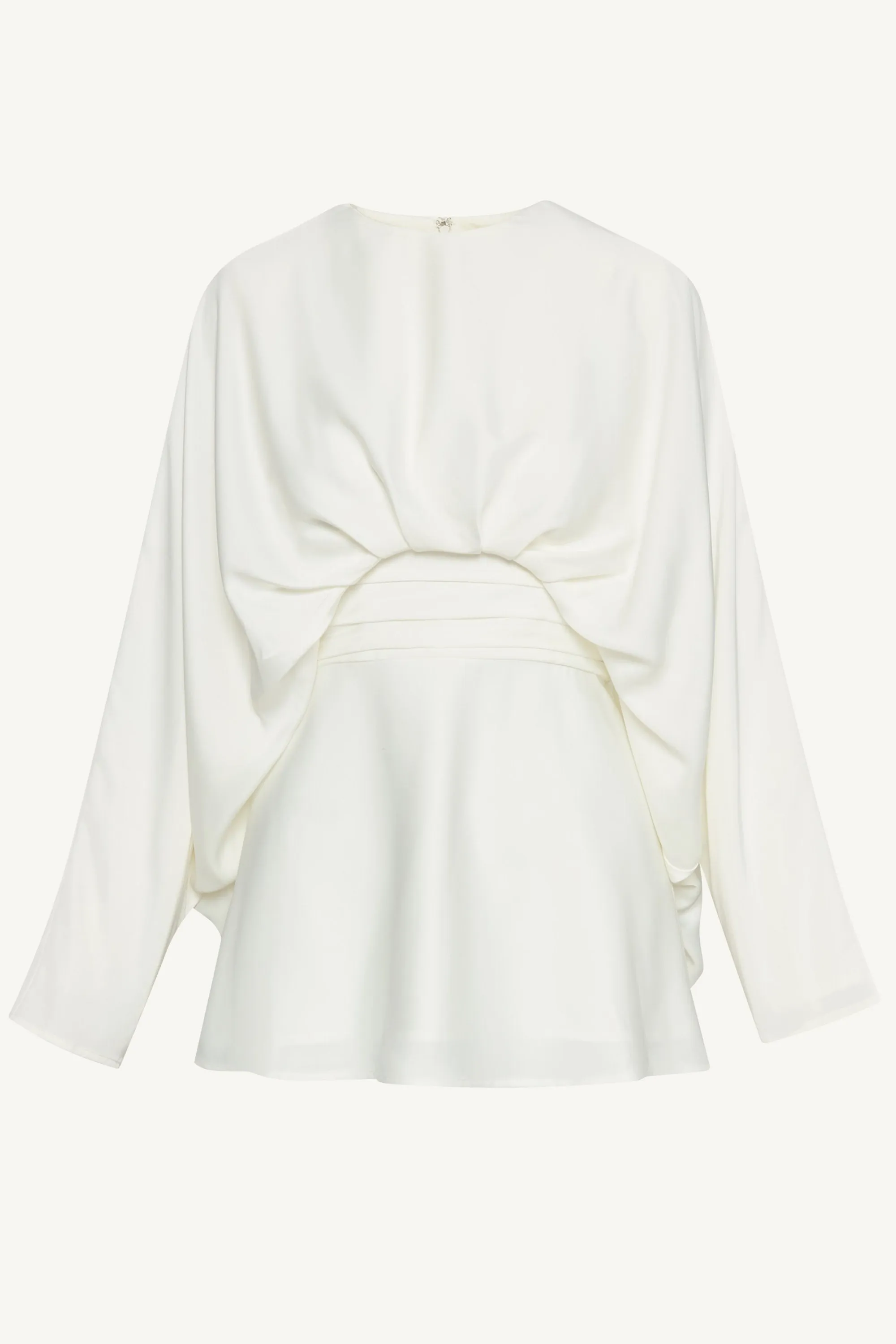Maleeka Drape Top - White