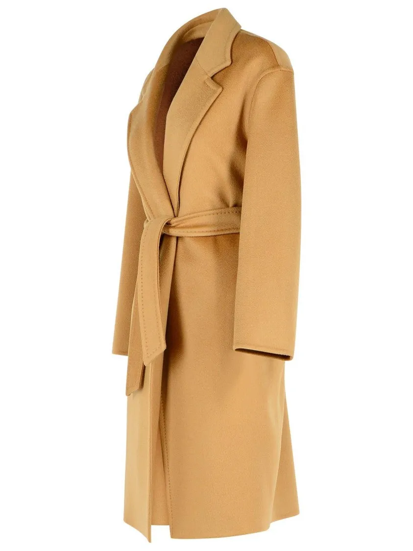 'Melinda' Beige Cashmere Coat