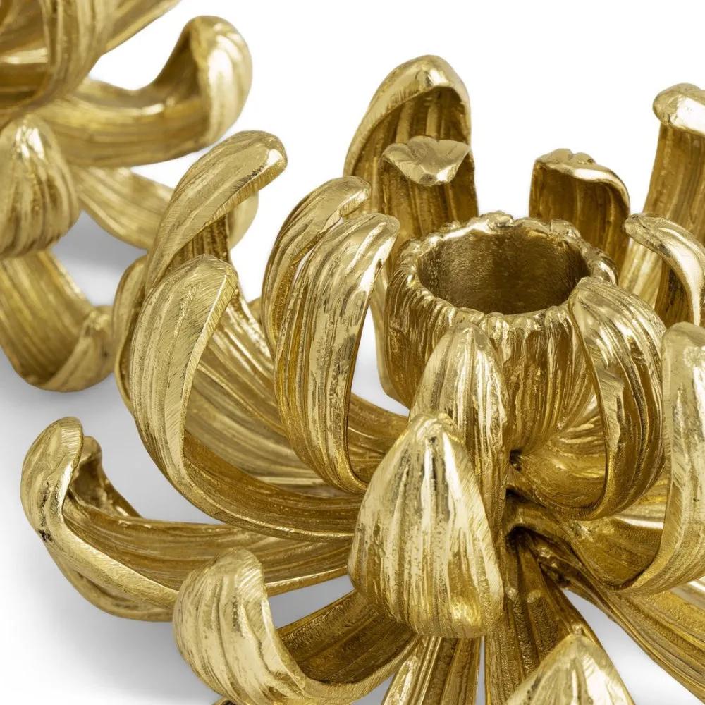 Michael Aram Dahlia Candle Holders- S/2