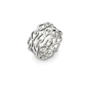 MRK Sterling Silver Double Infinity Stackable Ring