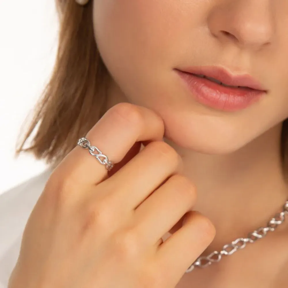 MRK Sterling Silver Infinity Stackable Ring