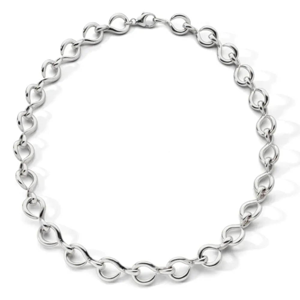 MRK The Twist Sterling Silver Premier Infinity Necklace