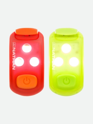 Nathan Strobe Light Safety LED Light Clip 2 Pack