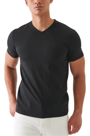 Pima Cotton Stretch V-Neck
