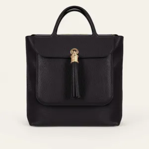 Poppy Backpack | Black with Gold hardware
