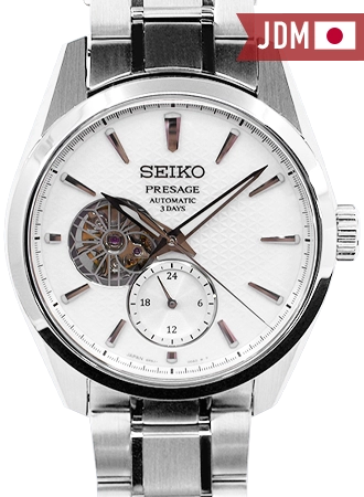 Presage Automatic Sharp Edged Open-Heart Shironeri White Ref. SARJ001