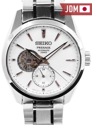 Presage Automatic Sharp Edged Open-Heart Shironeri White Ref. SARJ001
