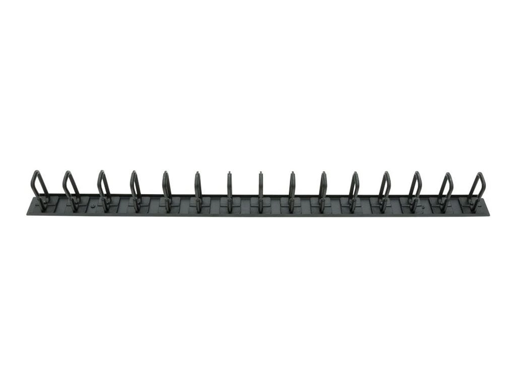 RackSolutions - Cable management bar (vertical) - plastic D-ring - black - 2.8 ft 180-4947