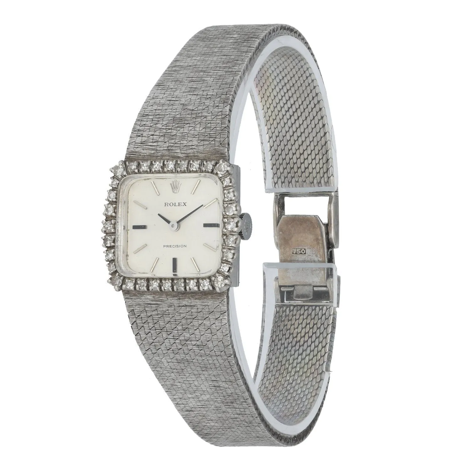 Rolex Precision 2611 18K White Gold Vintage Ladies Watch