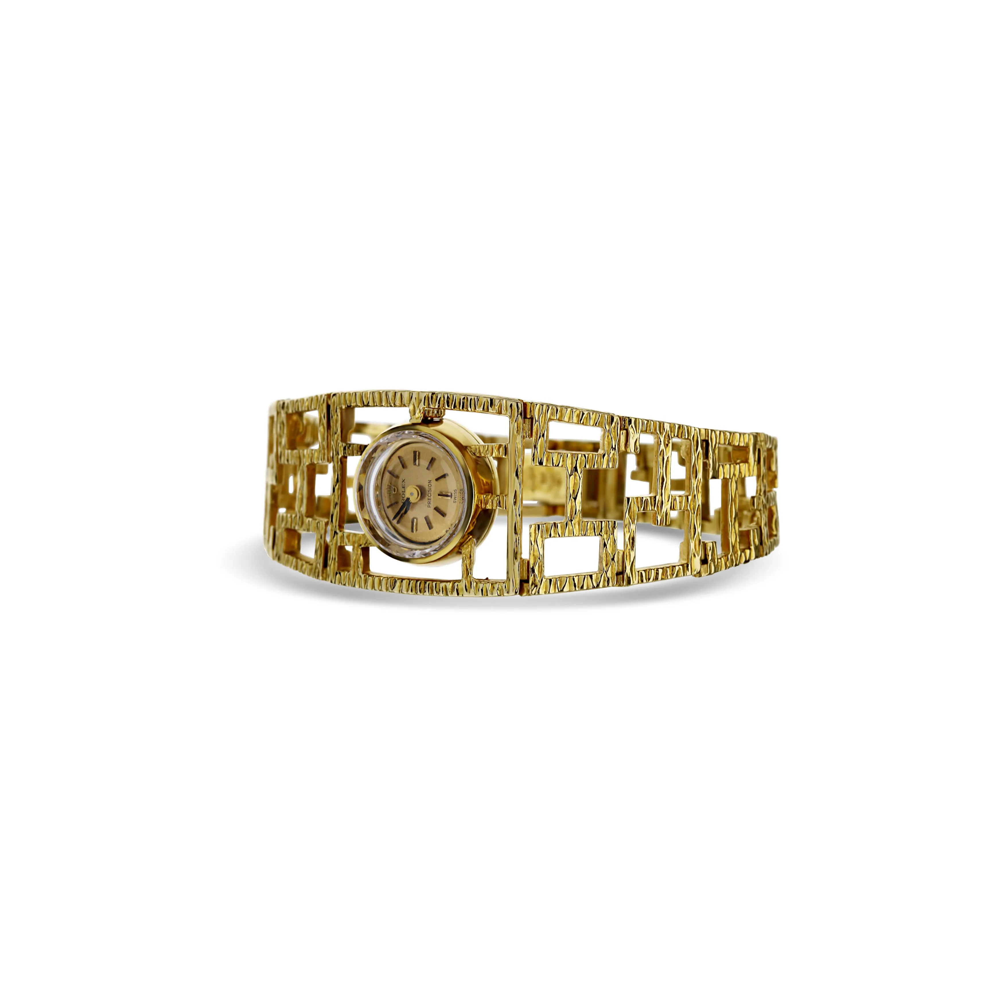 Rolex Vintage Precision  - Gold Dial, 6in Yellow Gold