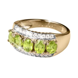 Romantica Rainbow Peridot Ladies Ring