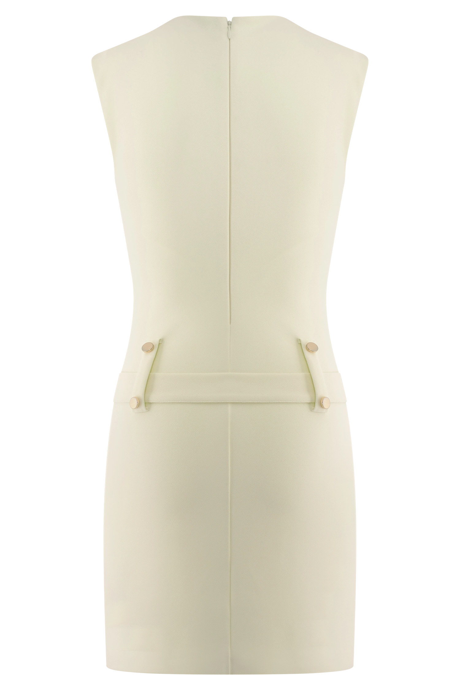Scheana Stretch Crepe Mini Dress - Ivory