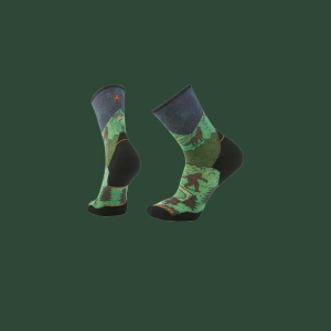 Smartwool Trail Run Targeted Cushion Neature Print Crew Socks